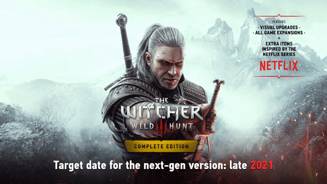 Upgrade the next generation of The Witcher 3