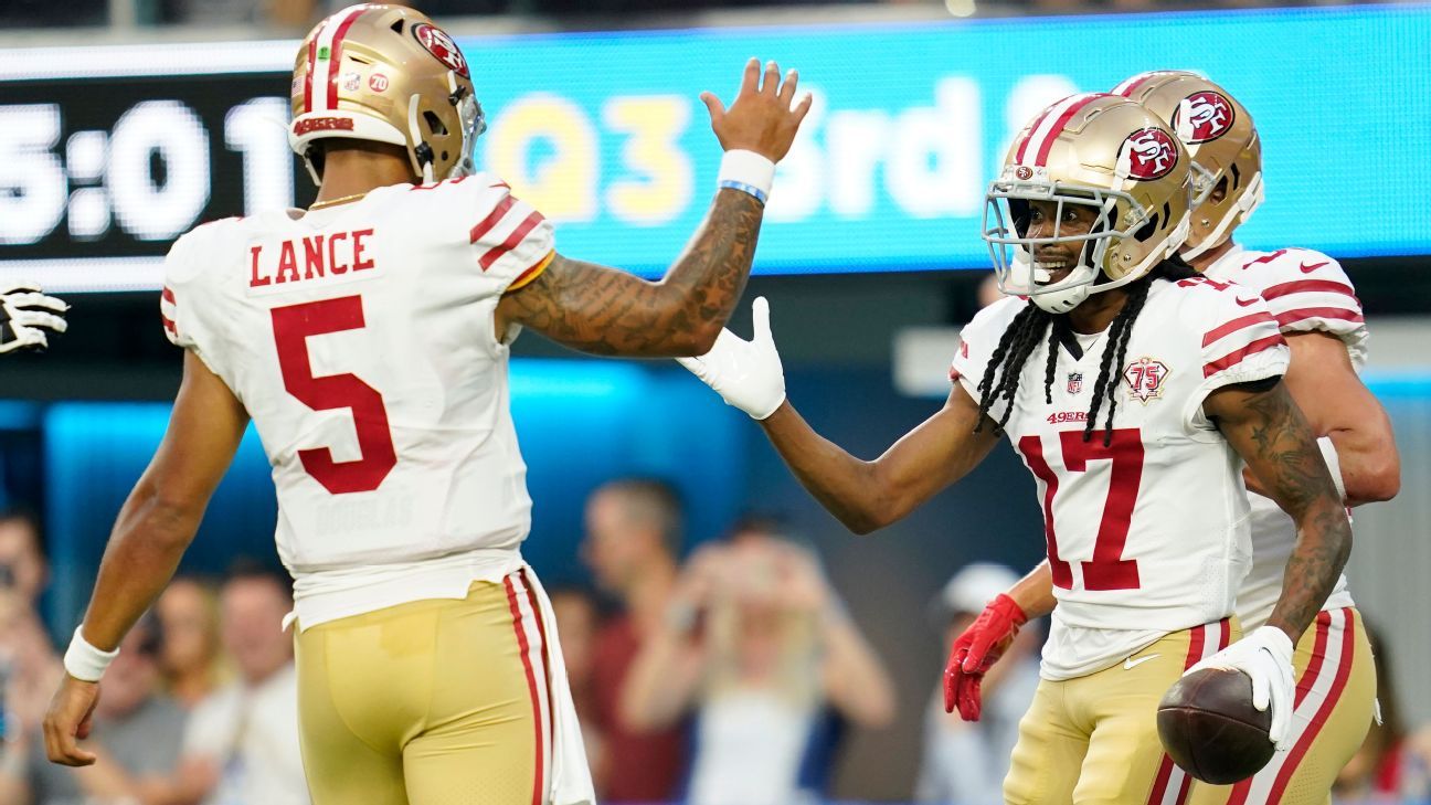 San Francisco 49ers' Trey Lance recovers from slow start to pre-season 2 game, leads 2 TD in last 3 series