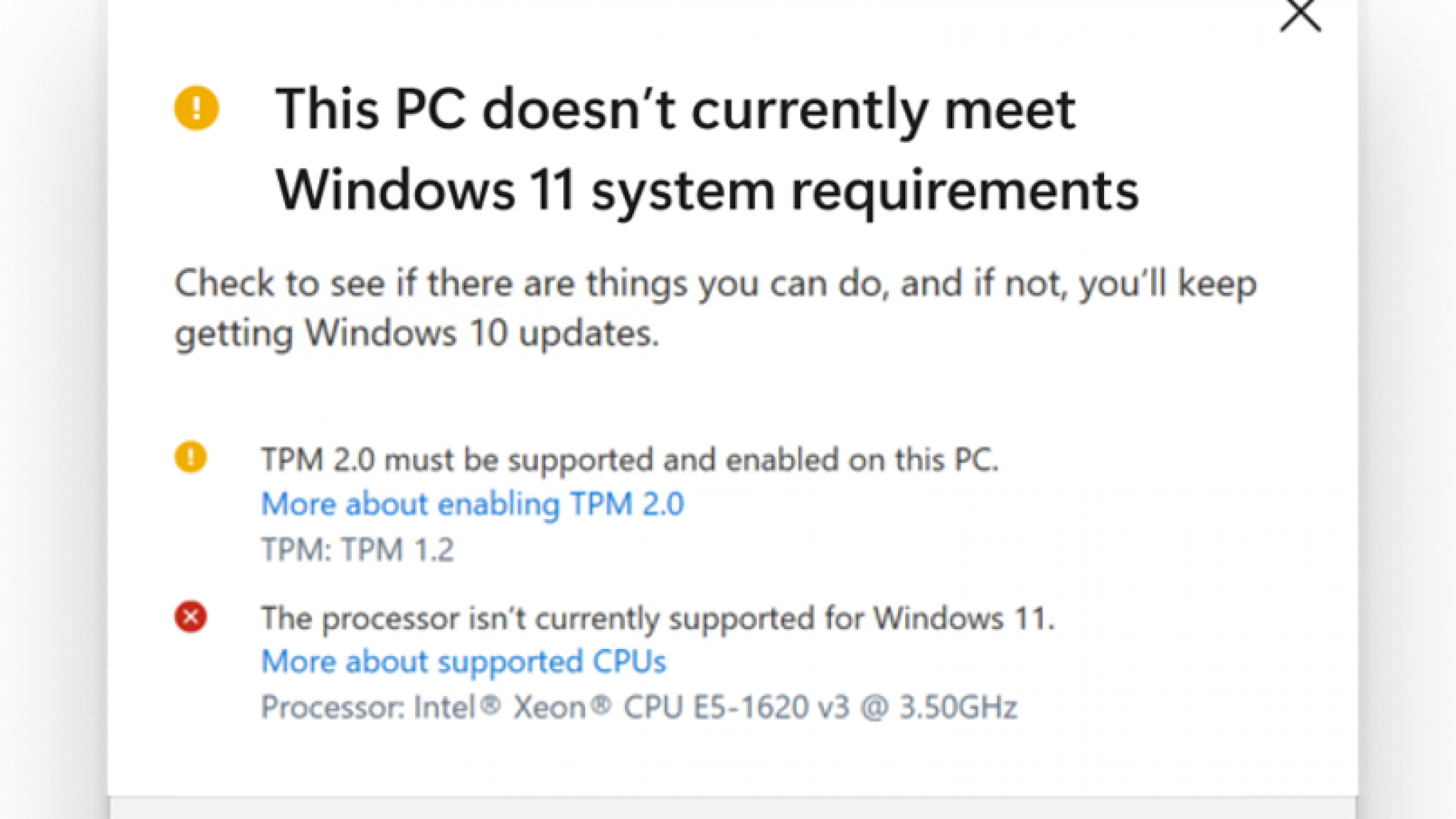 Windows 11 can only be downloaded on older systems