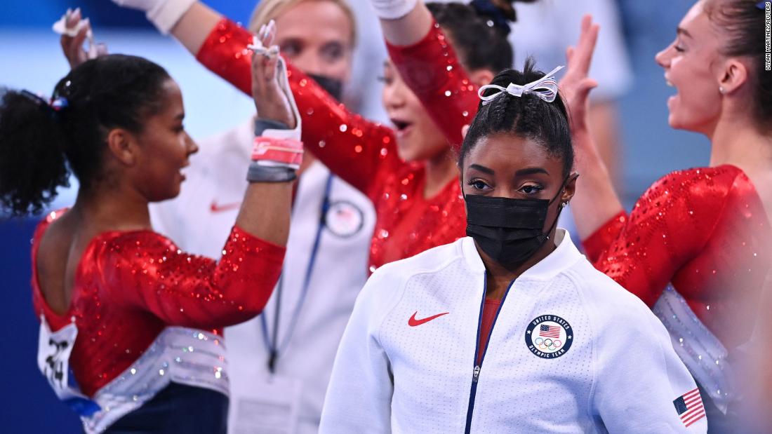 "You should have left the road before Tokyo," says Simone Biles.