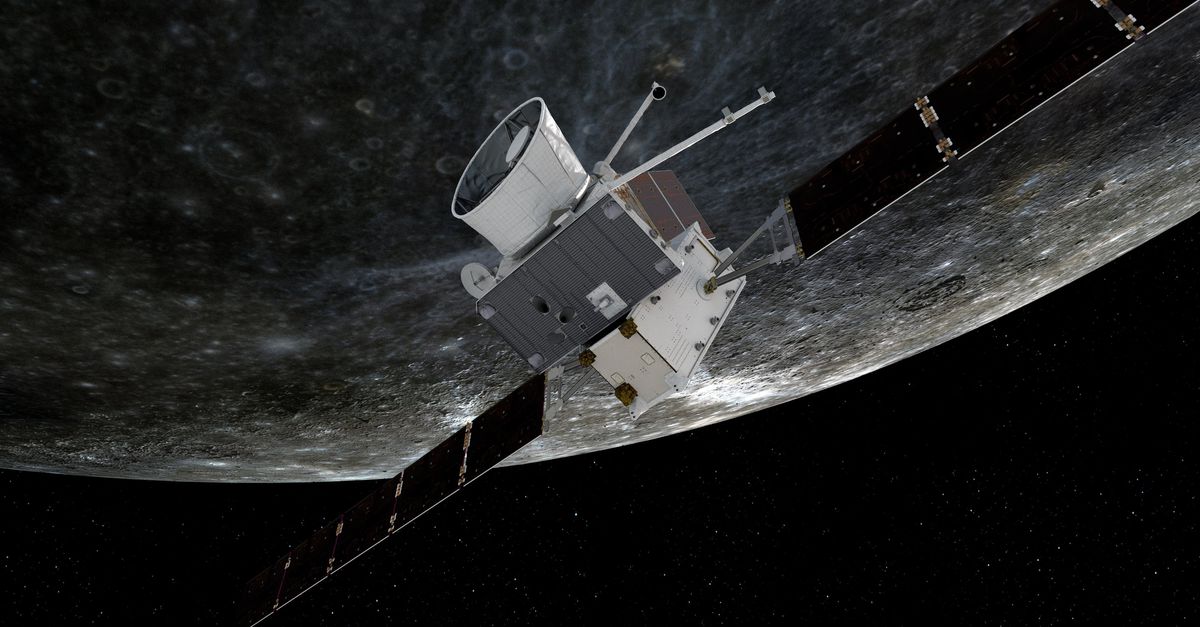 European space probe flies above Mercury for the first time