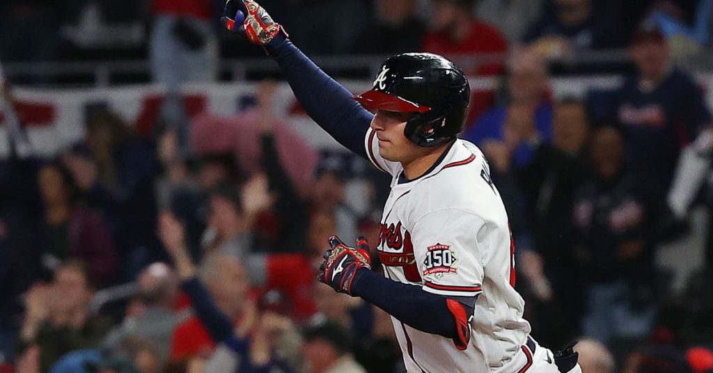 NLCS Game 1: Austin Riley walks in as the amazing Braves Dodgers, 3-2