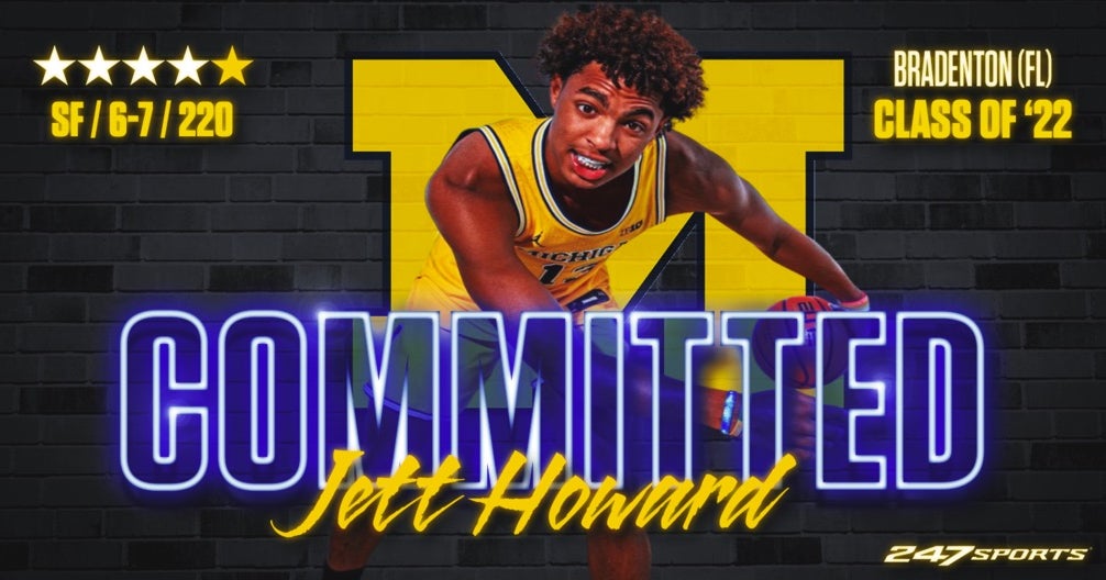 Four-star winger Jett Howard will play with his father in Michigan