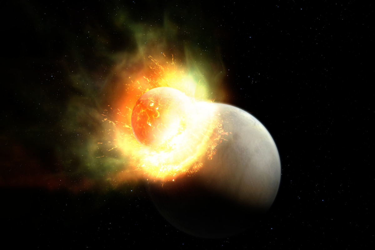 Massive collision cost the planet its atmosphere
