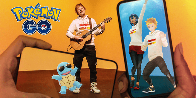 Pokémon Go in the game optreden Ed Sheeran