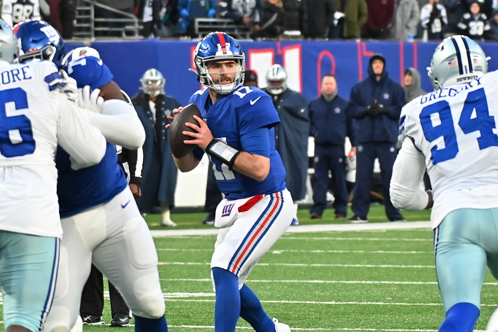 New York Giants Jake Frome #17 during the second half