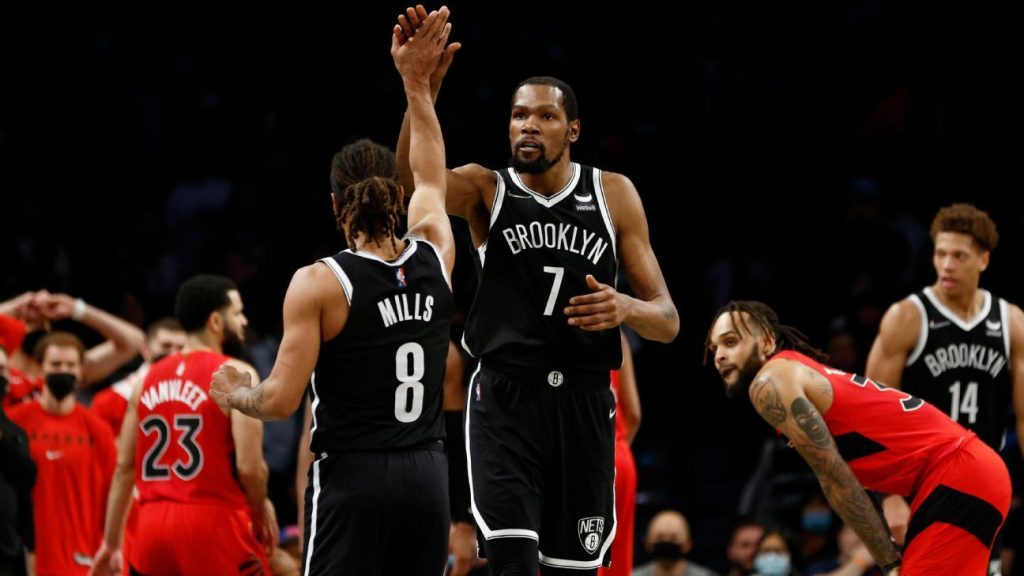 Kevin Durant carries Nets to OT as Brooklyn's COVID-19 protocol list grows to seven, including James Harden