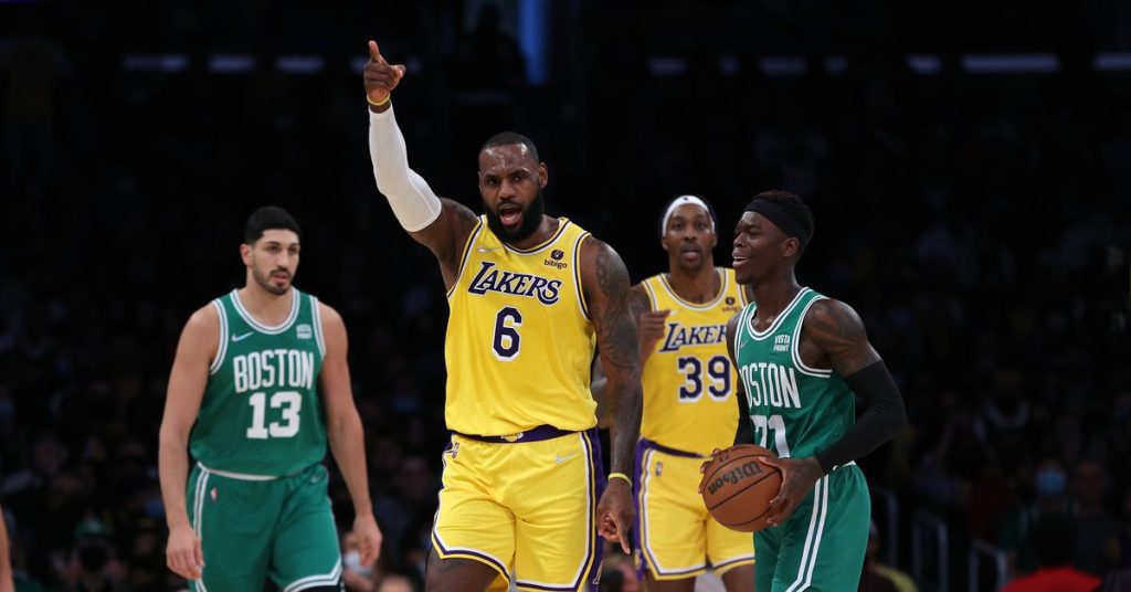Lakers v Celtics: LeBron James put into offensive clinic in 117-102 . win