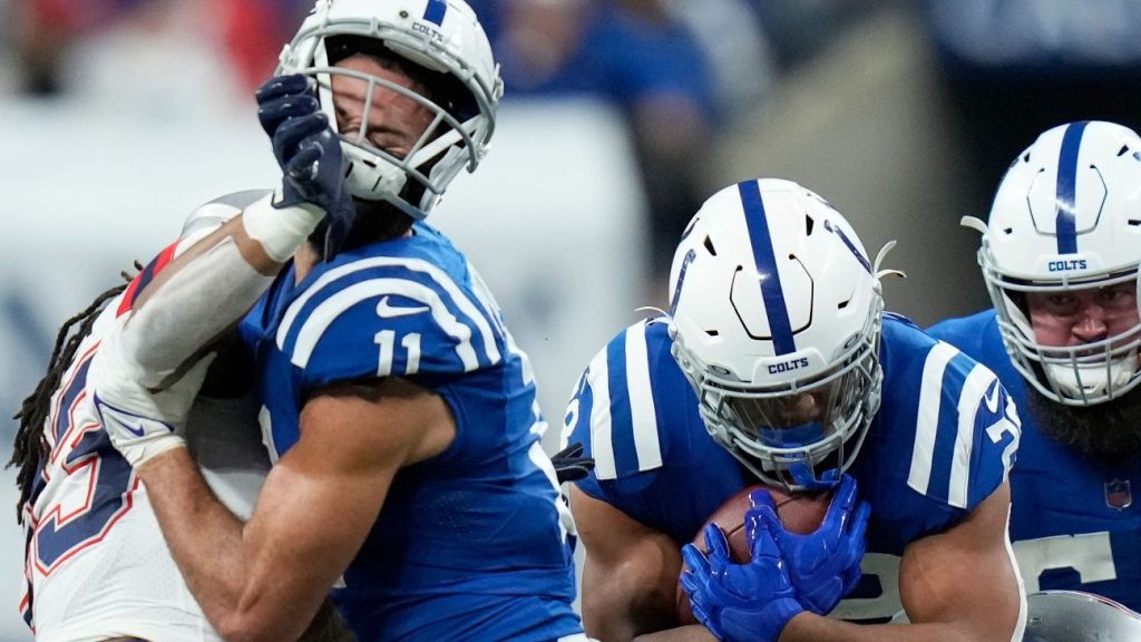 The NFL has fined New England Patriots' Kyle Duger for a fight with Michael Pittman Jr. of the Indianapolis Colts.