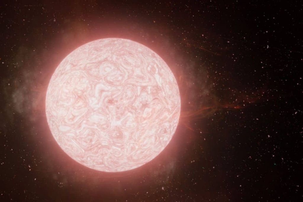 Scientists see a red giant explode for the first time