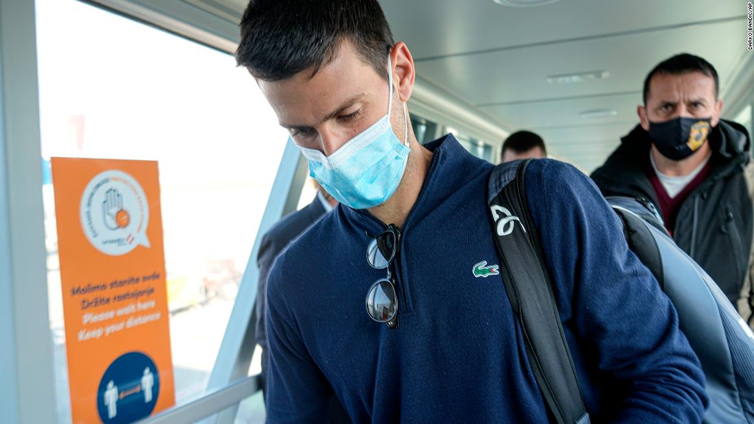 Novak Djokovic arrives in Belgrade after being deported from Australia