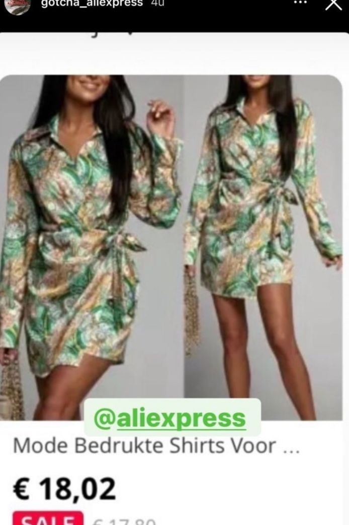 Yvonne Coldeweiger dress is also available on AliExpress.