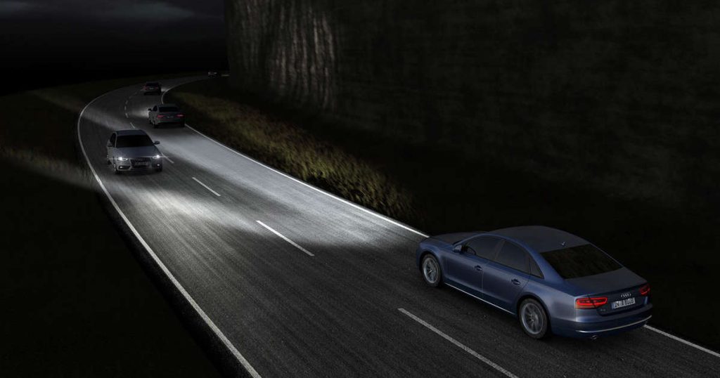 Adaptive high beams were finally legalized in the United States