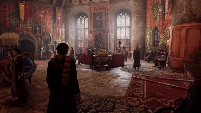In the common room in Gryffindor