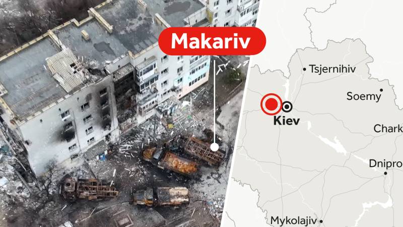 Drone photos: What a month of war did to Makarev