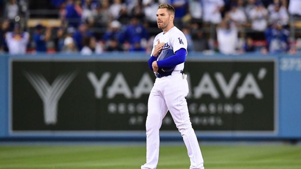 Los Angeles Dodgers' Freddy Freeman says 'something I will never forget' at his home debut.