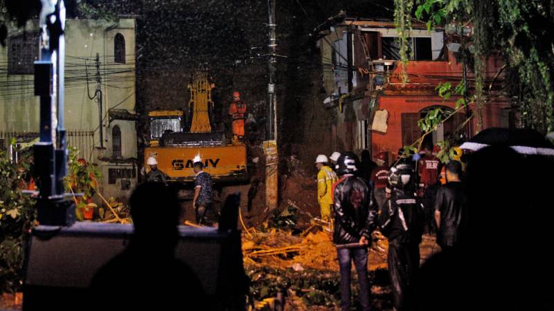 Mudslides caused by storms killed 14 people in Brazil