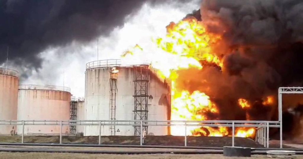 Ukrainian helicopters bombed an oil depot in Russia for the first time |  Abroad
