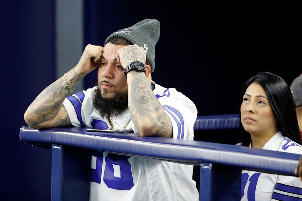 An eternal look for a Cowboys fan at the end of the season after another absence from the playoffs: grief.  (Associated Press/Roger Steinman)