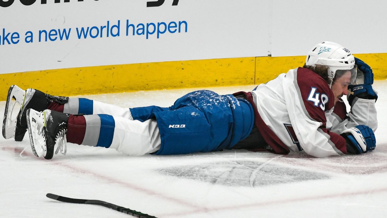 Colorado Avalanche to miss defender Samuel Gerrard for rest of season with sternum fracture at ‘legal examination’