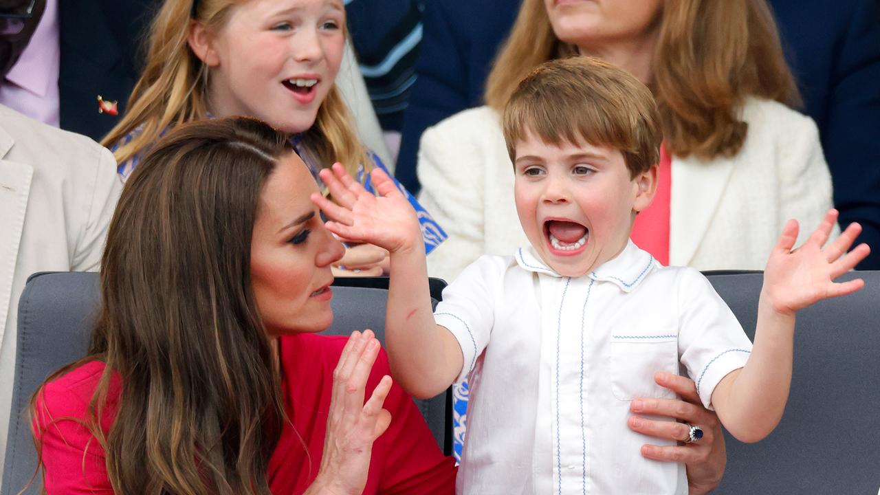 Here the four-year-old prince can still laugh.