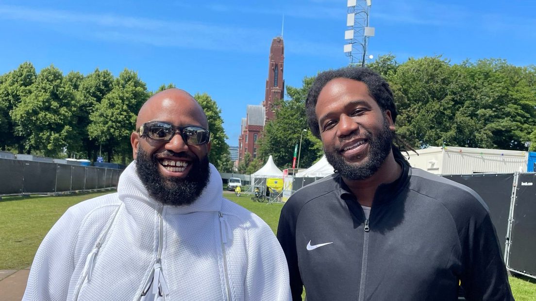 Parkpop 2022, Willie Wartaal (left) and Glen Faria backstage