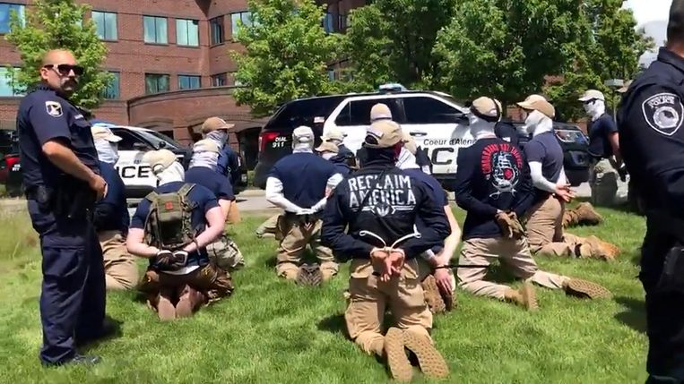 Photo of the 31 right-wing extremists after their arrest via Reuters