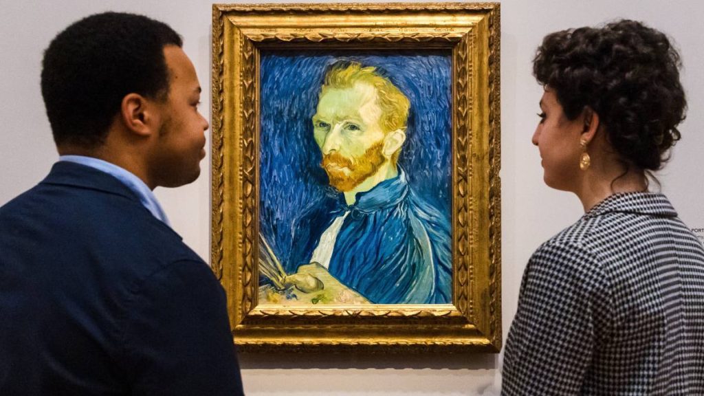 A new self-portrait of Van Gogh has been discovered on the back of another canvas