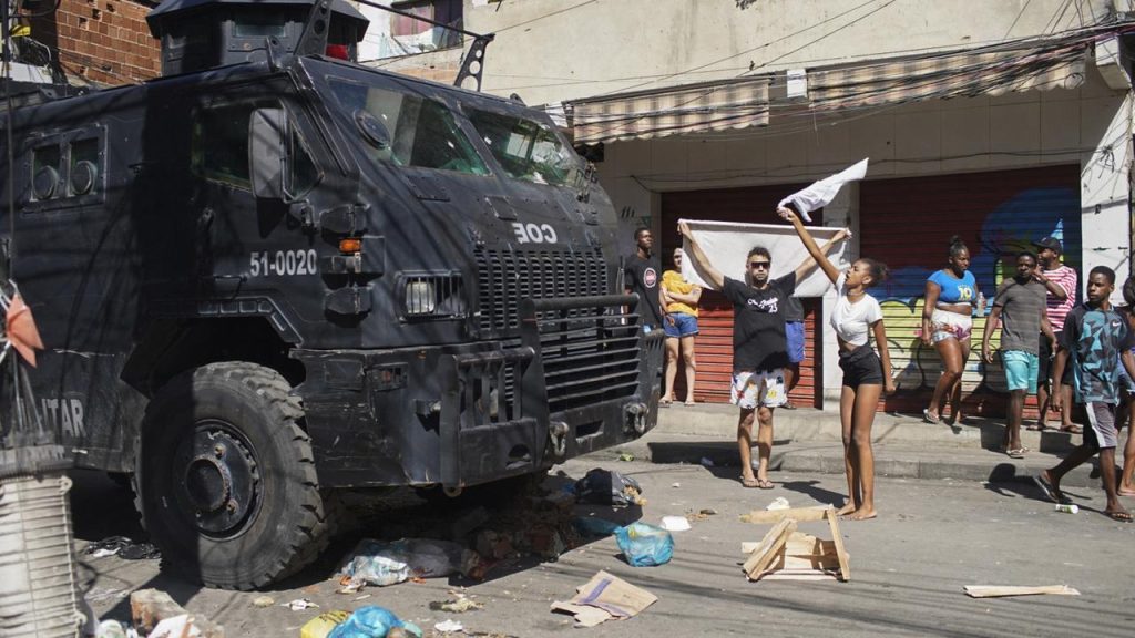 At least 18 dead in police action against a gang in Rio de Janeiro right now