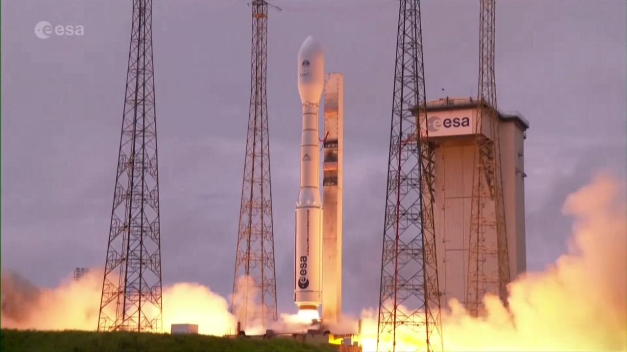Beeld uit video: ESA lanceert nieuwe raket vanuit Frans-Guyana
