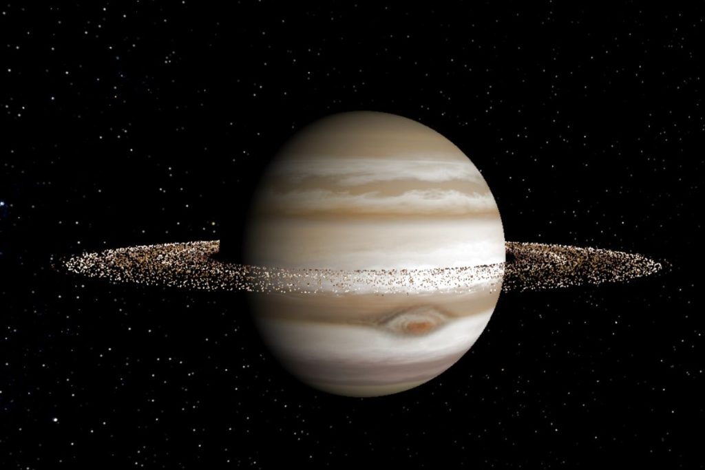 Moons rob Jupiter of what might be the most beautiful ring system ever