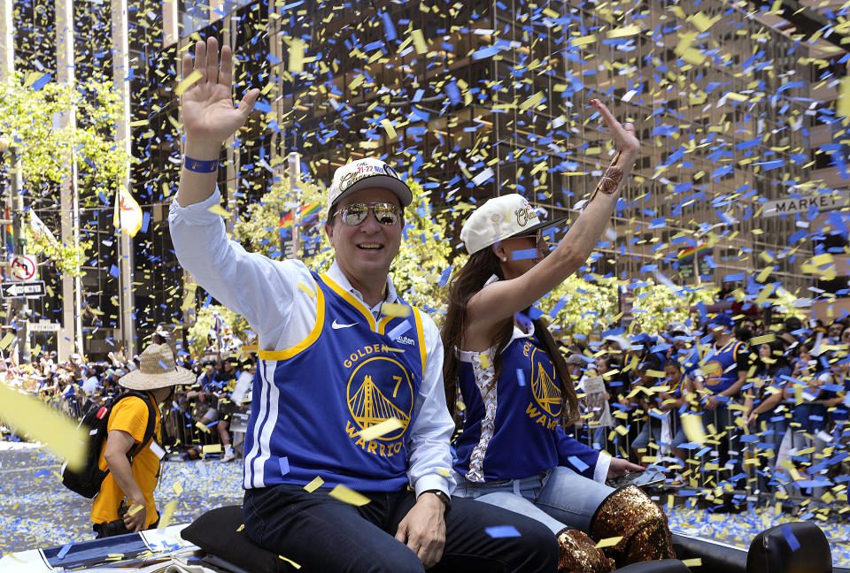 Owner Joe Lacobe of the Golden State Warriors