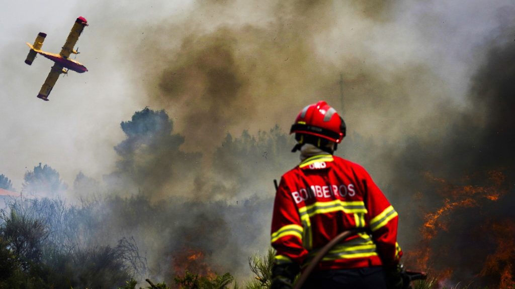 The spread of forest fires and the death of a Portuguese fire extinguisher