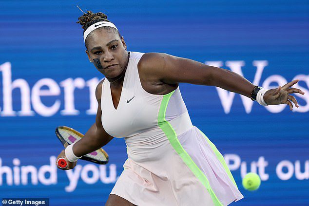 Williams' best shot came with a forehand - still showing flashes of her greatness