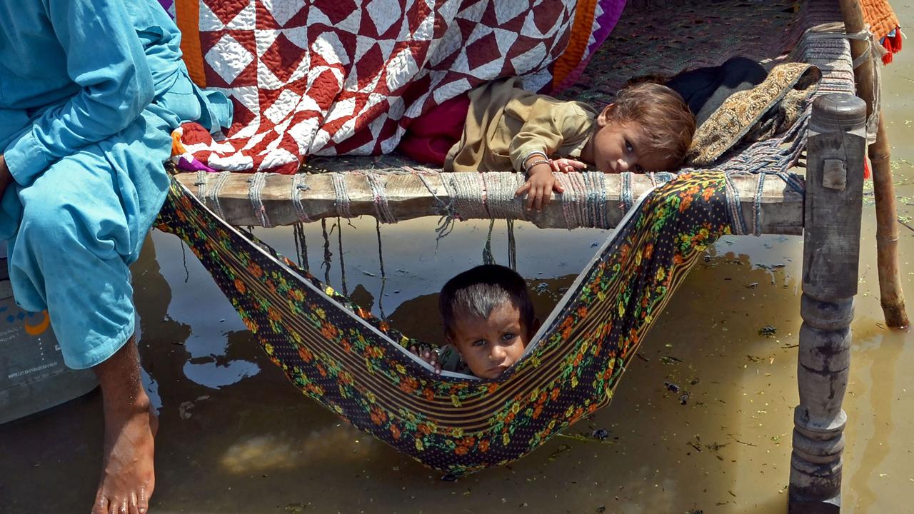 Millions of Pakistanis have already fled.  They seek safety in makeshift camps in high places.