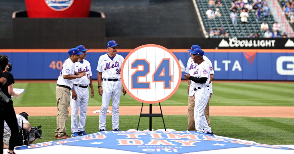 Mets Ritter Willie Mace's Number on Old Timers Day
