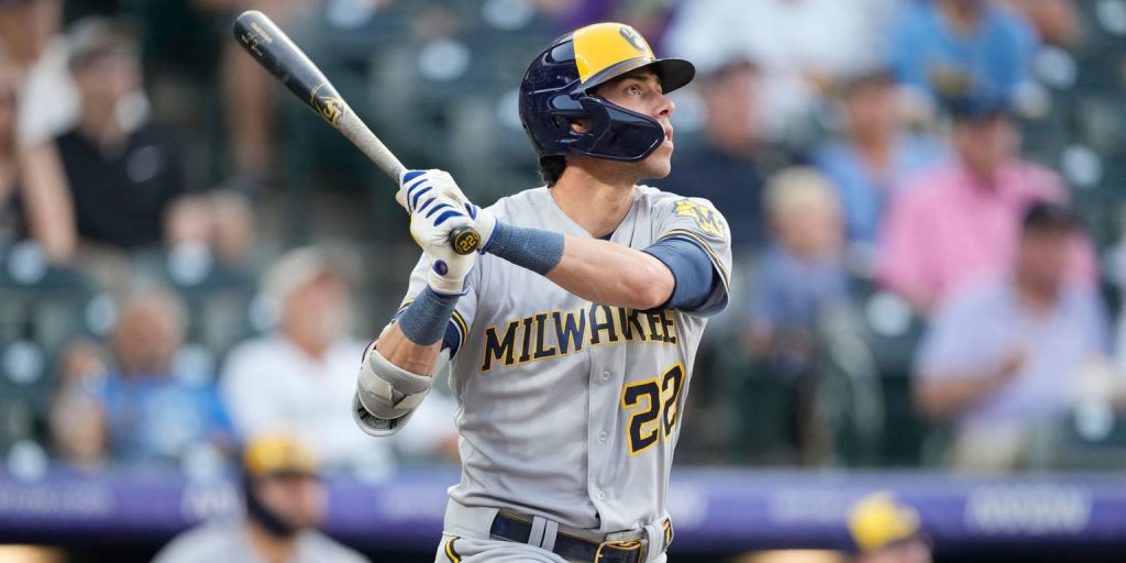 Christian Yelich hits 499 feet at home in the Brewers loss to the Rockies