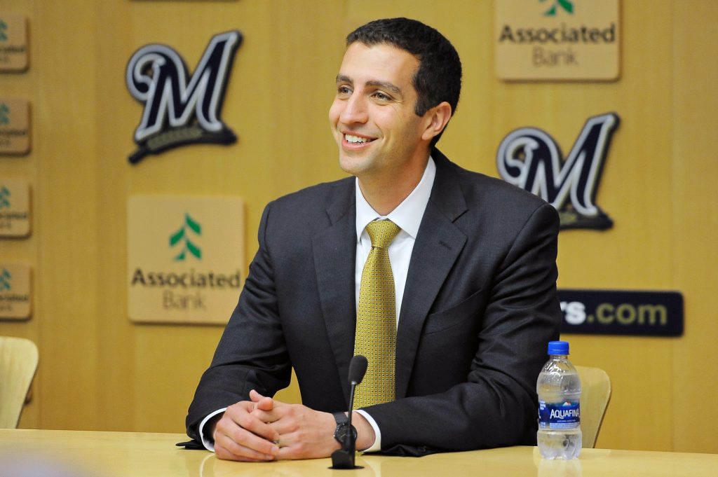 Brewers, chief of baseball operations, David Stearns, is stepping down