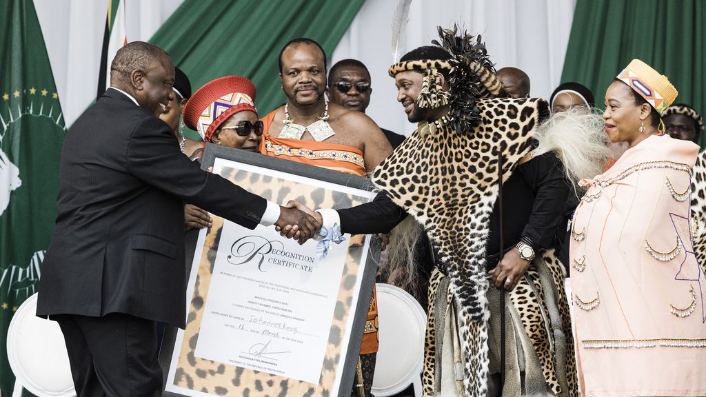 South Africa recognizes the new Zulu king, Misuzulu now
