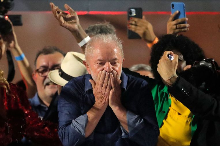 Lula da Silva after winning the election.  AFP photo