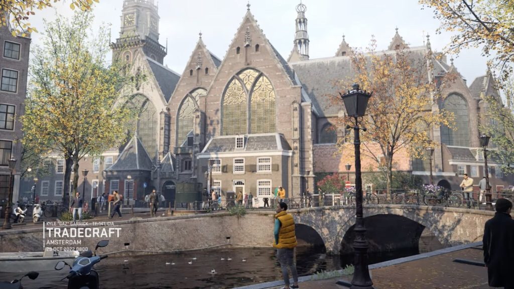 Amsterdam is almost realistically recreated in the new Call of Duty game
