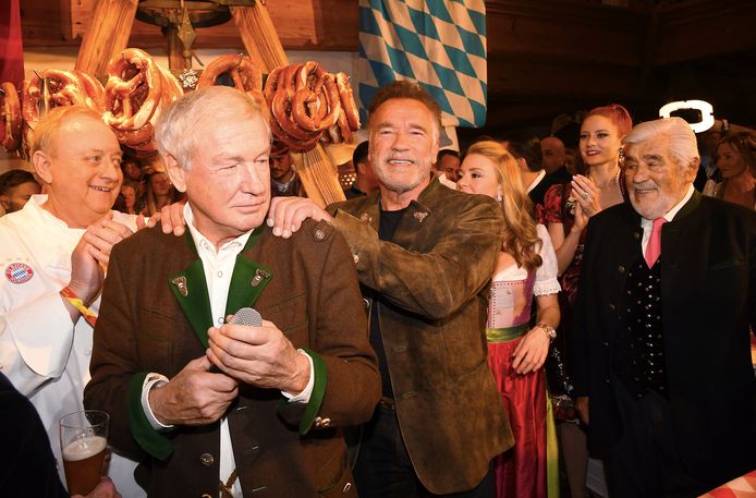 Alphonse Schuhbeck (left) with Arnold Schwarzenegger in 2019.