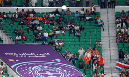 Empty seats in Senegal vs Holland on Monday
