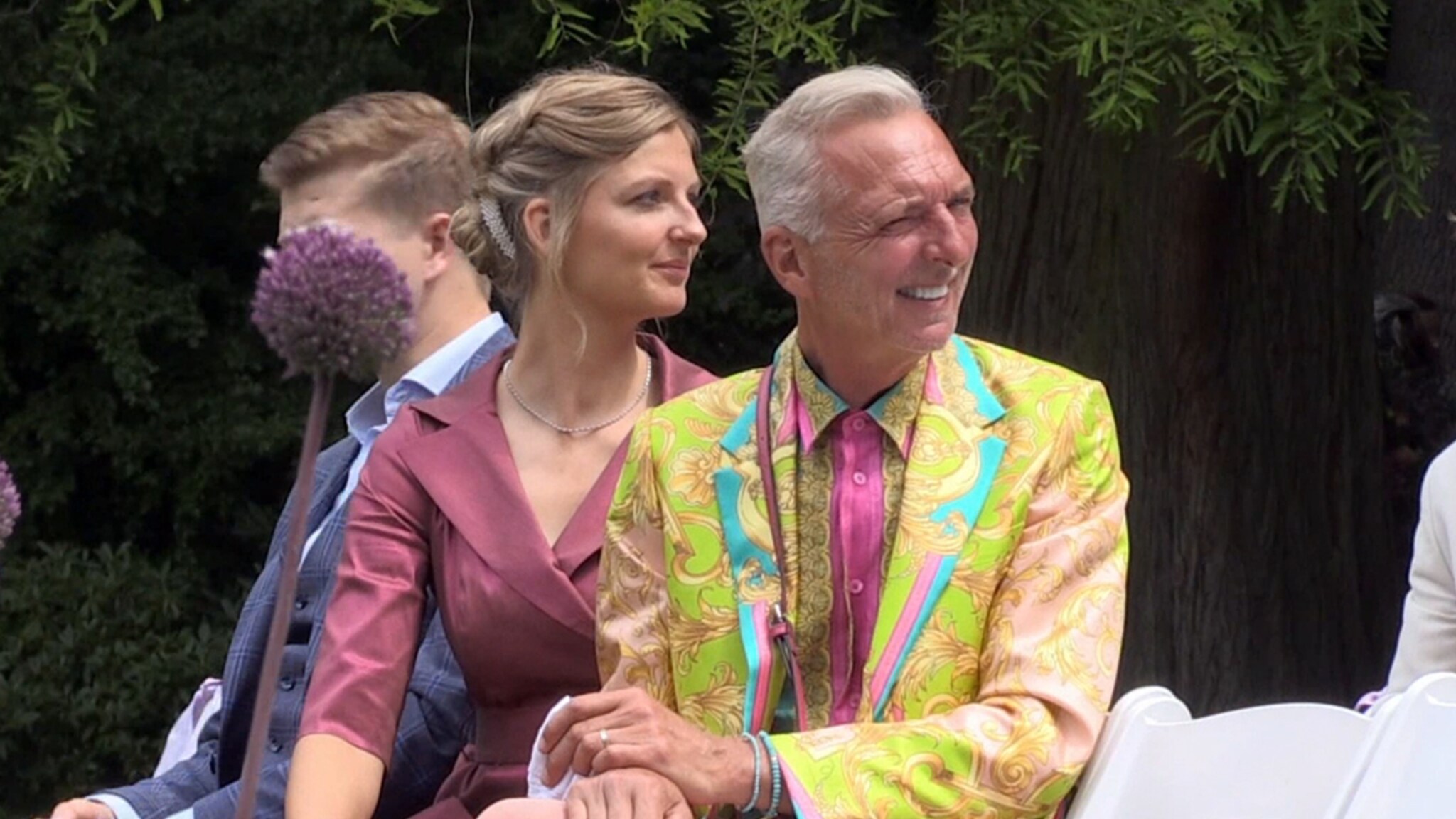 Chateau viewers: "Martine's cute outfit at Maxime's wedding ..."