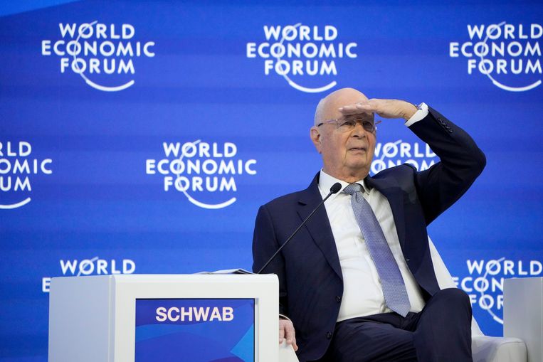 Klaus Schwab (84), founder of the World Economic Forum.  Image by Markus Schreiber/AP