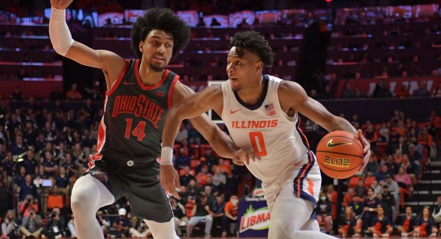 Ohio State drops Game Six of its last seven with a 69-60 loss on the road at Illinois