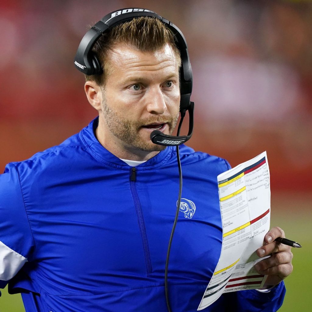 Sean McVay told the Rams he was staying on as coach