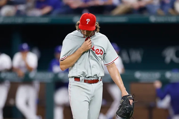 Rangers chase 9-time first-rounder Aaron Nola in Opening Day 11-7 disappointing Phillies