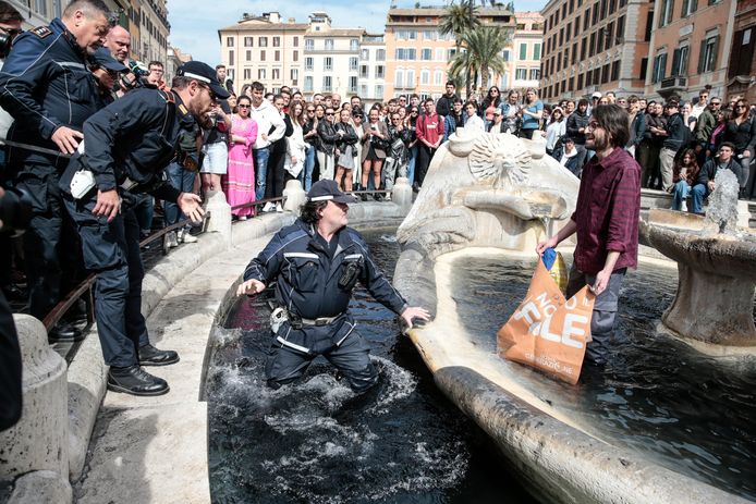 Romanian police arrested three people.