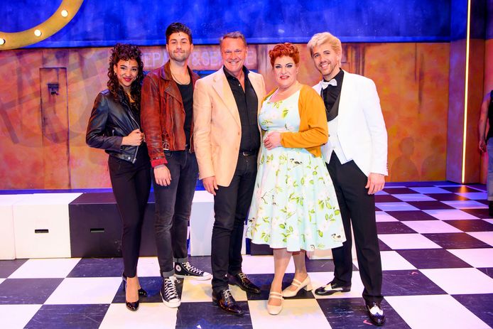 Grease Cast with Tristan van der Lingen, Danik Granogost, William Spieg, Marjolene Two, and Albert Verlind